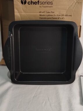 Chef Series by Tupperware 8x8 Nonstick Square Cake Pan - Black
